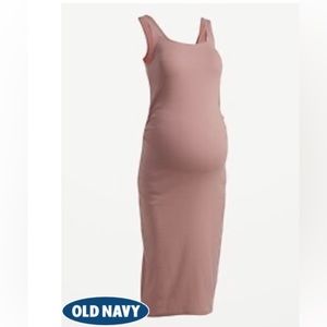 Old Navy maternity fitted sleeveless Rib-Knit dress Size S